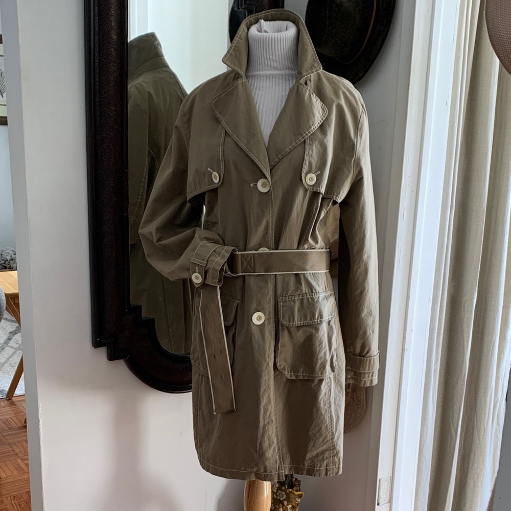 Classic Utility Trench Coat with Belt